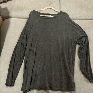 We The Free Dark Gray Long Sleeve Top
